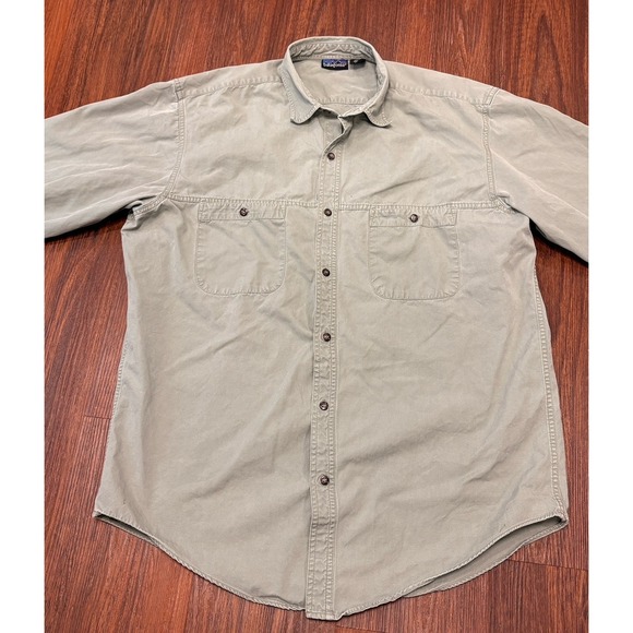 Patagonia Shirt Men's XL Button Up Long Sleeve Front Pockets - Picture 5 of 16